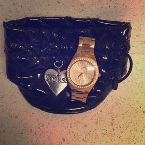 Guess rose gold watch